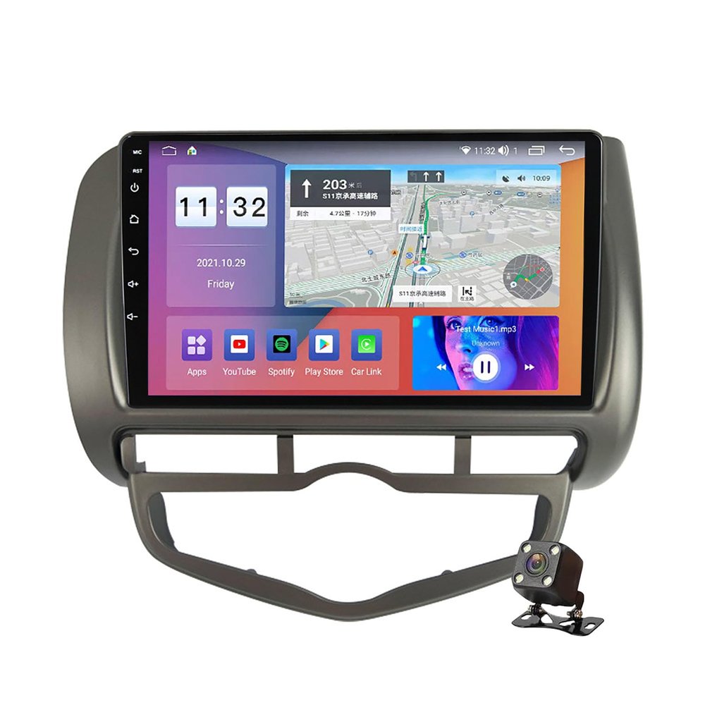 Double Din Android 12 Autoradio Car Stereo Head Unit for City 2002-2007 Compatible with Wireless Carplay & Wired Android Auto