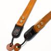 Handmade Leather Camera Strap - Quick Release Buckle - Made from Veg Tan leather, hand-dyed color. (Tawny Brown) view 3