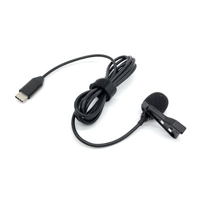 JOYSOG USB External Microphone Clip for DJI Action 4/ Action 3/ Action 2/ Pocket 3 35Hz~18KHz Microphone Lapel mic Clip for Filming/Interview(1.5m/4.92inch)