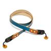 Handmade Leather Camera Strap - Quick Release Buckle - Made from Veg Tan leather, hand-dyed color. (Scooter Blue) view 1