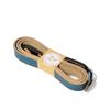 Handmade Leather Camera Strap - Quick Release Buckle - Made from Veg Tan leather, hand-dyed color. (Scooter Blue) view 3