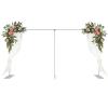 10 X 20 FT Background Stand, Heavy Duty Backdrop Stand Pipe Kit with Steel Base, Rectangular Telescopic Wedding Arch for Wedding Birthday Party Photo Booth Background Photography Decoration view 1