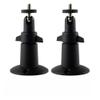 Security Camera Mount Bracket for Camera with 1/4 Screw Head Wall Mount Compatible with Ring Stick Up Cam Wired/Battery and Ring Indoor Cam Baby Monitor,360 Degree Adjustable (Black 2 Pack) view 1