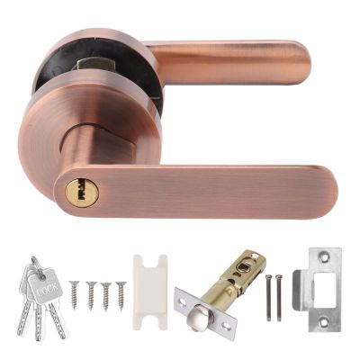 Premium Aluminum Alloy Passage Door Lever Set Durable and Noiseless Entry Lever Lock for Hallway, Closet, and Bedroom