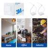 100 Set Cable Zip Tie Self Adhesive Mounts Kit with 6" Zip Ties, 3/4" Wire Holders Squares, Screws - Sticky Wire Fasteners Cable Clips Management Anchors Organizer - White view 2