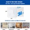 100 Set Cable Zip Tie Self Adhesive Mounts Kit with 6" Zip Ties, 3/4" Wire Holders Squares, Screws - Sticky Wire Fasteners Cable Clips Management Anchors Organizer - White view 3