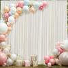 10ft x 10ft Ivory Backdrop Curtains for Parties Weddings, Wrinkle Free Silky Polyester Fabric Photo Backdrop Drapes, 2 Panels 5X 10 ft Cream Backfrounds Cloth for Birthday Baby Shower Photography view 1