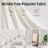 10ft x 10ft Ivory Backdrop Curtains for Parties Weddings, Wrinkle Free Silky Polyester Fabric Photo Backdrop Drapes, 2 Panels 5X 10 ft Cream Backfrounds Cloth for Birthday Baby Shower Photography view 3