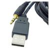ImBros Car AUX USB Male Dash Flush Mount Mounting Adapter Suitable 1.5M view 2