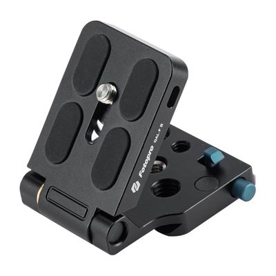 Fotopro DSLR Camera L Bracket Vertical Horizontal Conversion Tripod Quick Release Plate with Screws Safe Lock L Bracket for DSLR Camera Fluid Heads Stabilizer Tripod Monopod QAL-F II