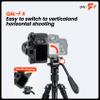 Fotopro DSLR Camera L Bracket Vertical Horizontal Conversion Tripod Quick Release Plate with Screws Safe Lock L Bracket for DSLR Camera Fluid Heads Stabilizer Tripod Monopod QAL-F II view 3
