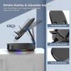 Cell Phone Stand with Wireless Bluetooth Speaker, Unique Gifts for Men/Women, Adjustable Phone Holder with 5 LED Light Modes, Anti-Slip Base HD Surround Sound, Phone Speaker Amplifier for iPhone/iPad view 3