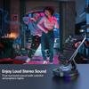 Cell Phone Stand with Wireless Bluetooth Speaker, Unique Gifts for Men/Women, Adjustable Phone Holder with 5 LED Light Modes, Anti-Slip Base HD Surround Sound, Phone Speaker Amplifier for iPhone/iPad view 4