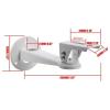 Projector Wall Mount,360 Degrees Rotatable Universal Adjust Wall Ceiling Projector Mount Bracket, Extendable Length Projection Wall or Ceiling Projector Mount for Projectors view 4