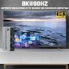 8K@60Hz USB3.0 2 Displayport+HDMI KVM Switch Triple Monitor 2Computer, 2PC Share 3Monitors (HDMI+2 Displayport) KVM Switch with Audio Microphone and 3USB Ports, HDMI+2 DP Monitor Switch for 2PC view 3