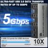 8K@60Hz USB3.0 2 Displayport+HDMI KVM Switch Triple Monitor 2Computer, 2PC Share 3Monitors (HDMI+2 Displayport) KVM Switch with Audio Microphone and 3USB Ports, HDMI+2 DP Monitor Switch for 2PC view 4
