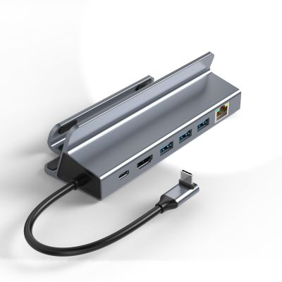 Tiergrade USB C Hub Multiport-Hub 6-in-1 USB-C Hub, 4K HDMI, 3 USB-A 3.0, Ethernet,Audio Steam Deck Docking Station for iMac, MacBook Pro, XPS and More