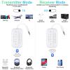 Bluetooth Transmitter Receiver, 2-in-1 V5.3 Wireless Adapter for Airplane, TV, PC, Gym, Switch. Supports up to 2 AirPods/Headphones. Audio Receiver for Car/Home Stereo,with AptX Low Latency & HD view 2