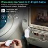 Bluetooth Transmitter Receiver, 2-in-1 V5.3 Wireless Adapter for Airplane, TV, PC, Gym, Switch. Supports up to 2 AirPods/Headphones. Audio Receiver for Car/Home Stereo,with AptX Low Latency & HD view 3