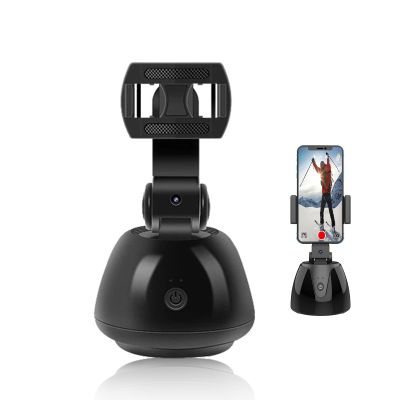 360 Rotation Auto Tracking Phone Holder, Auto Gesture Recognition Tracking Holder, Smart Camera Phone Mount for Live Broadcasts, Meetings, Video Calls