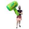 Zugar Land Colorful Jumbo Bang Mallet Inflate (36") Pink, Blue, Purple and Green Colors Available. Double-Sided Inflatable Big Bopper Hammer for Play Fights for Kids and Adults. (Green) view 4