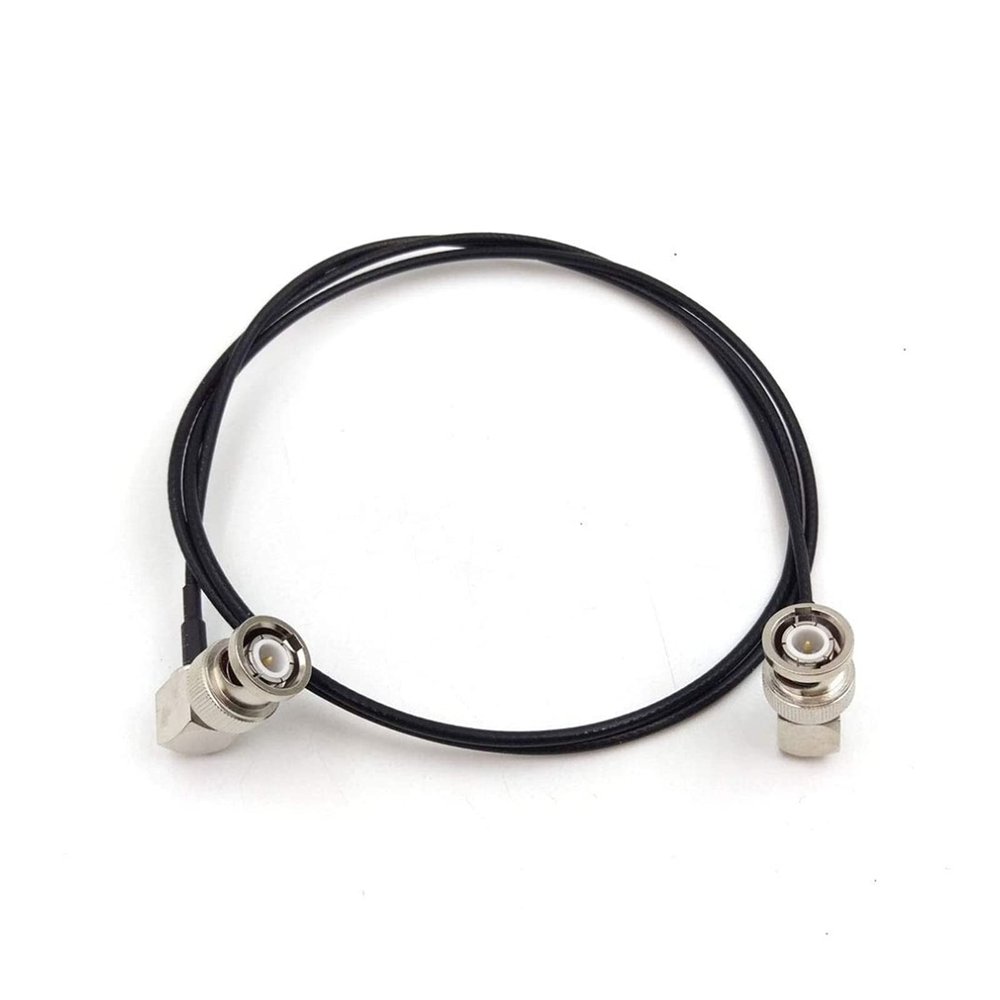 AANAN Ultra-Soft Video Cable, Camera Monitor Line, BNC Plug to BNC Plug Elbow, Pigtail. Camera RF Coaxial Cable 4. (Color : Elbow to Elbow, Size : 30cm)