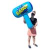 Zugar Land Colorful Jumbo Bang Mallet Inflate (36") Pink, Blue, Purple and Green Colors. Double-Sided Super Hero Inflatable Big Bopper Hammer for Play Fights for Kids and Adults. (Blue) view 4