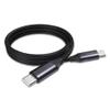BoxWave Cable Compatible with Logitech Brio 300 - DirectSync PD Cable (3ft) - USB-C to USB-C (100W), Type C Braided Charge and Fast Sync - Jet Black view 2