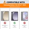 YBFJCE Case for Samsung Galaxy Tab A9 2023 (SM-X110/SM-X115) 8.7 inch, Slim Stand Shell Protective Case with Pencil Holder, PU Leather Folio Cover for Samsung Galaxy Tab A9 2023, Red view 2