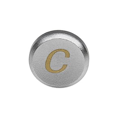 12 mm Soft Shutter Release Button for Contax & Canon Camera Silver & Yellow