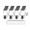 AKAVIG 4CH 4MP Solar Power Security Camera System, Wireless Full HD CCTV Home WiFi Solar Surveillance NVR Kit with Two-Way Audio, Color Night Vision, Human Detection view 1