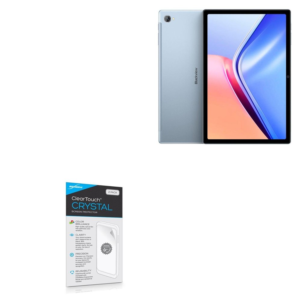 BoxWave Screen Protector Compatible with Blackview Tab 15 - ClearTouch Crystal (2-Pack), HD Film Skin - Shields from Scratches