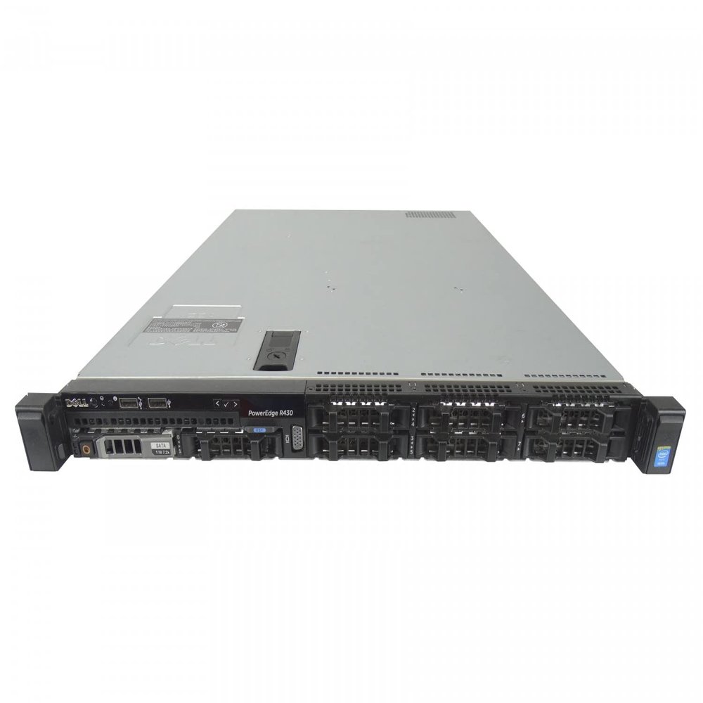 Dell PowerEdge R430, 2X E5-2630 v3 2.4GHz 8-Core CPUs, 128GB DDR4 RAM, PERC H330, 8X Trays, Rails, Bezel (Renewed)
