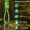 TECEUM Rope  90 Feet x 3/8 Inch (10mm)  Green Gray  Strong All-Purpose Utility Rope  Camping, Crafting, Flag Pole, Indoor & Outdoor  Polypropylene Nylon Poly Lightweight Diamond Braided Cord view 4