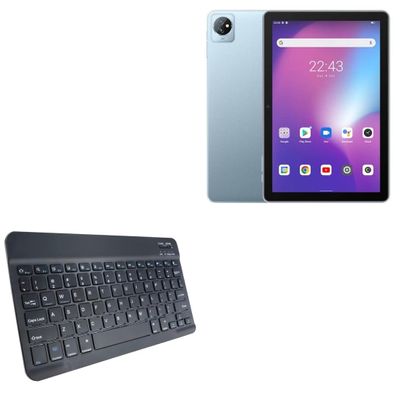 BoxWave Keyboard Compatible with Blackview Tab 7 - SlimKeys Bluetooth Keyboard, Portable Thin with Chiclet-Style Keys - Jet Black