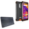 BoxWave Keyboard Compatible with Blackview BV6600 Pro - SlimKeys Bluetooth Keyboard, Portable Thin with Chiclet-Style Keys - Jet Black view 1