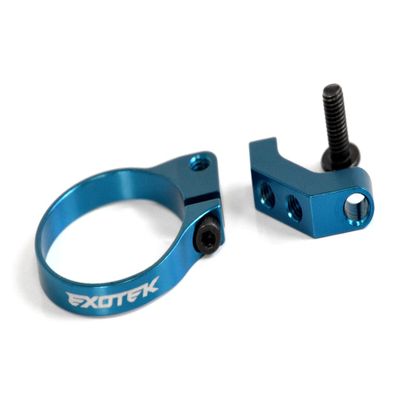Exotek 24mm Mini Fan Mount Clamp-On 7075 for 24mm Dia. Motors Blue EXO2161BLU