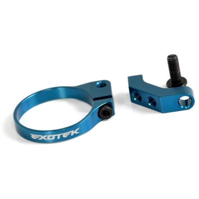 Exotek 20mm Mini Fan Mount Clamp-On 7075 for 20mm Dia. Motors Blue EXO2160BLU