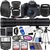 Canon EOS 850D (Rebel T8i) DSLR Camera w/ 18-55mm Lens Kit + 420-800mm Super Zoom Lens + Wide Angle Lens + Telephoto Lens + 128GB Memory + Case + Tripod + Filter Kit + Pro Bundle (Renewed) view 1