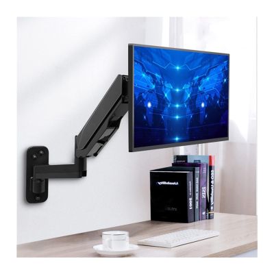 Listed TV Mount Wall Mount Monitor Mount Bracket, Gas Spring Arm Monitor Bracket, Adjustable Monitor Bracket for 17-45 Inch LCD LED Screen Loading 2-12kg Motion TV Bracket