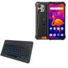 BoxWave Keyboard Compatible with Blackview BV8900 - SlimKeys Bluetooth Keyboard - with Backlight, Portable Slim LED 7 Colors - Jet Black view 1