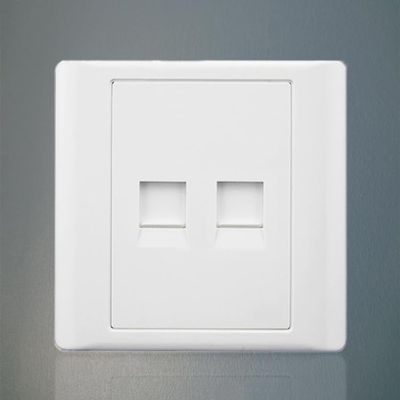 Type 86 Network Panel Dual Port Panel Switch Information Outlet Computer,Network,Network Outlet Panel Broadband Network Cable Panel