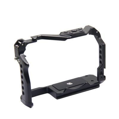 Anntery Camera Cage for Canon EOS R8 Aluminum Alloy Video with Cold Shoe Mount 1/4&3/8 Inch Screw Holes Full DSLR Camera Cage Rig-A032