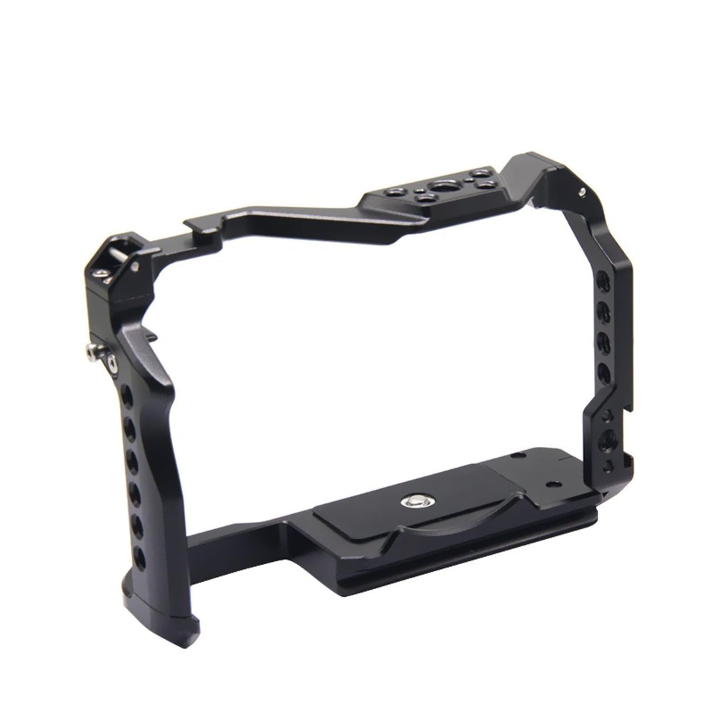 Anntery Camera Cage for Canon EOS R8 Aluminum Alloy Video with Cold Shoe Mount 1/4&3/8 Inch Screw Holes Full DSLR Camera Cage Rig-A032