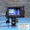 VAZESWIN Aluminum Alloy Fish Finder Mount with 1.5" Ball AMPS Hole Round Plates, 3.5" Short Arm Marine Electronic Mount Tablet Holder for Garmin, Lowrance, Humminbird, Raymarine and More view 3