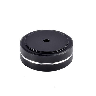 4Pcs Aluminum Speaker Box Spikes Stand Feet Pad Amplifier DAC Decoder Audio Computer Rubber Buffer Floor Foot Nail(40mm 15mm,Black)