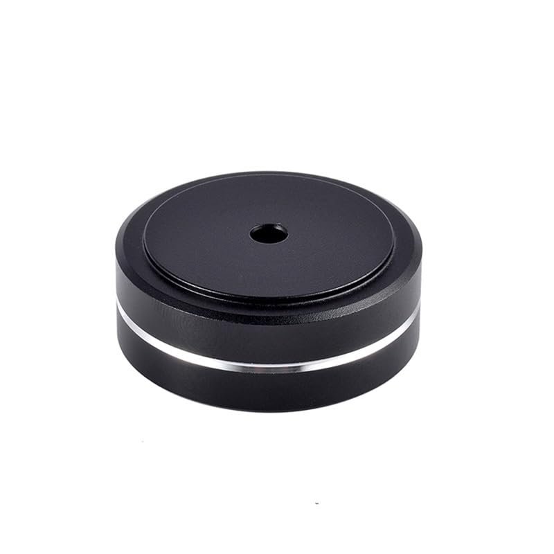 4Pcs Aluminum Speaker Box Spikes Stand Feet Pad Amplifier DAC Decoder Audio Computer Rubber Buffer Floor Foot Nail(40mm 15mm,Black)