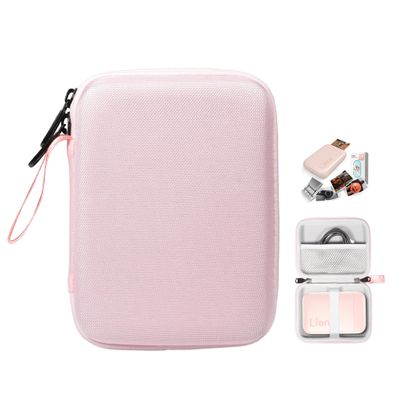 Alltravel Photo Printer Case for Liene 2x3 Photo Printer, Mini Instant Portable Color Mono Photo Printer (Pink)