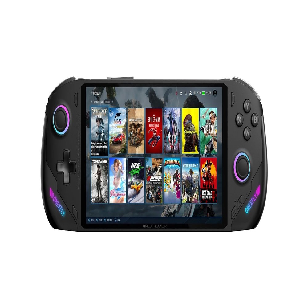 oushedi OnexPlayer Onexfly AMD Ryzen 7 7840U Laptop PC Game Console 3 IN 1 Video Tablet WIN11 Game Computer 7" 120Hz Screen 32G 1TB 2TB (1TB SSD, Black)