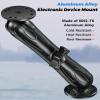 VAZESWIN Aluminum Alloy Fish Finder Mount with 1.5" Ball AMPS Hole Round Plates, 9.1" Long Arm Marine Electronic Mount Tablet Holder for Garmin, Lowrance, Humminbird, Raymarine and More view 2